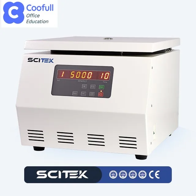 5500r/min Benchtop Low Speed Centrifuge Maintenance-free Brushless DC Motor for Biochemistry Clinical and Hospital Fields
