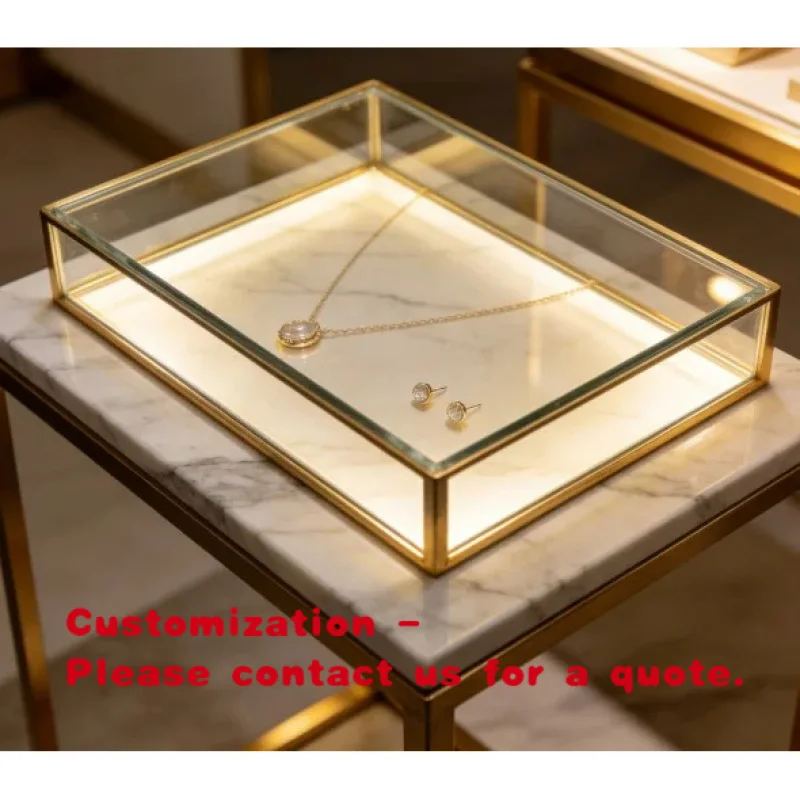 custom.Customizable Jewelry Display with LED Lighting Durable & High Quality Retail Jewelry Stores