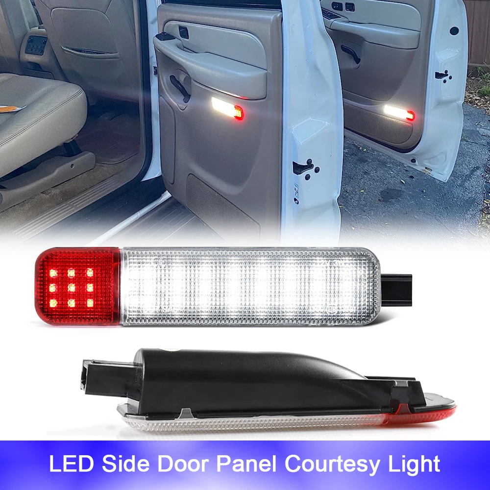 

For Hummer H2 GMC Yukon XL 1500 2500 Cadillac Escalade Chevrolet Tahoe Suburban 1500 2500 LED Car Side Door Panel Courtesy Light