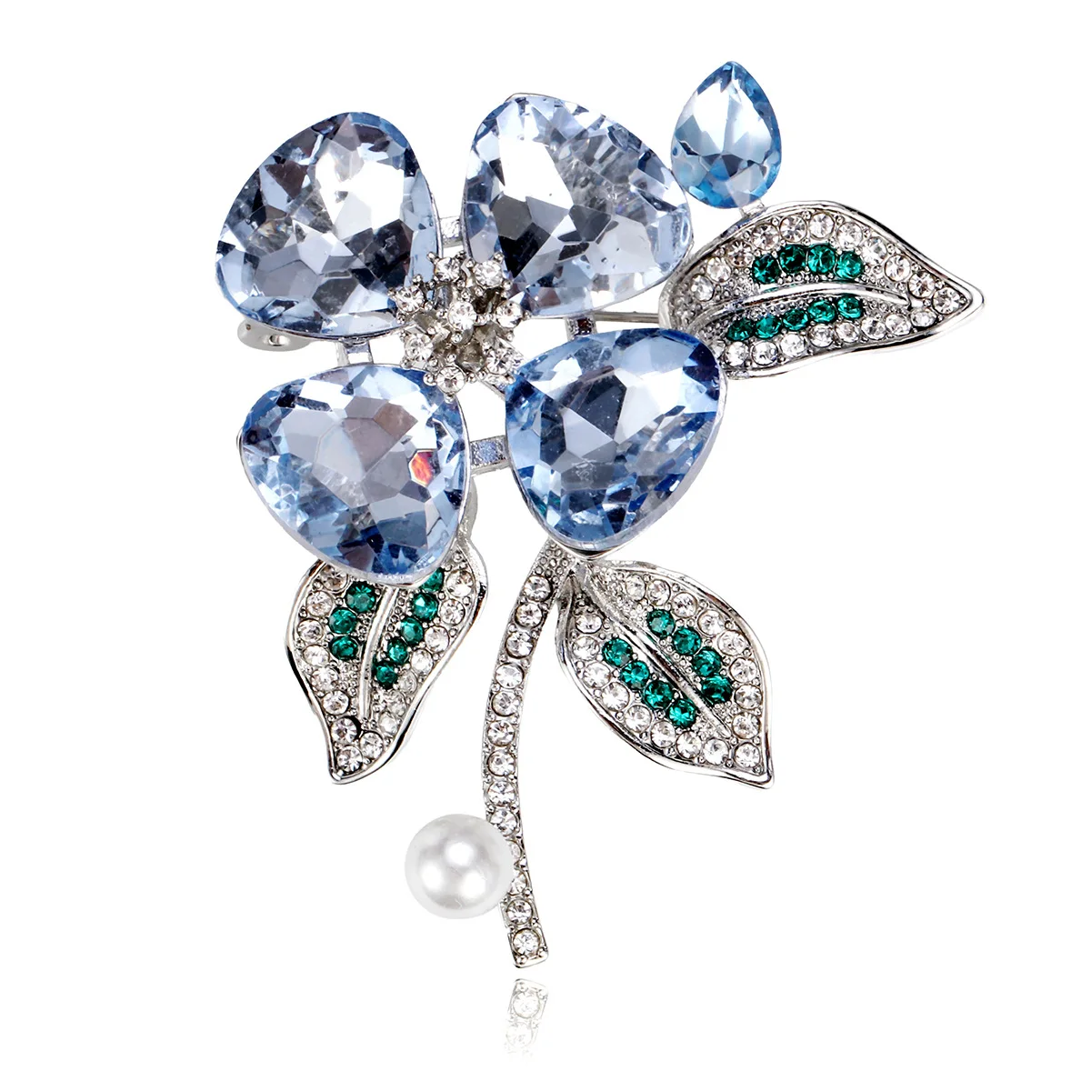 

Fashionable Floral Crystal Brooches, Women's Niche Corsages, Pearl Bouquets, Pins, Banquet And Party Backpacks, Jewelry Gifts