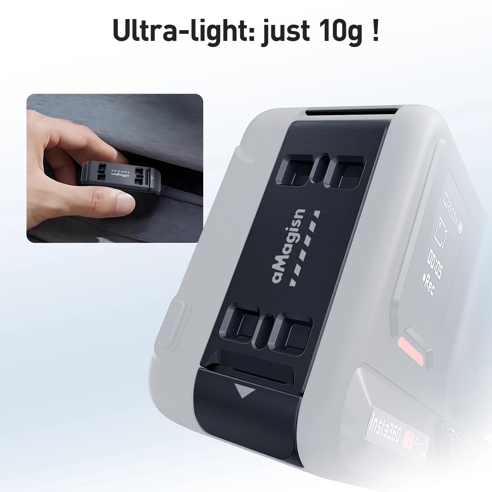 Battery Cover For Insta360 Ace Pro2 Vertical-shoot Quick Release Adapter Waterproof Cover For Insta360 Ace Pro2 Accessories