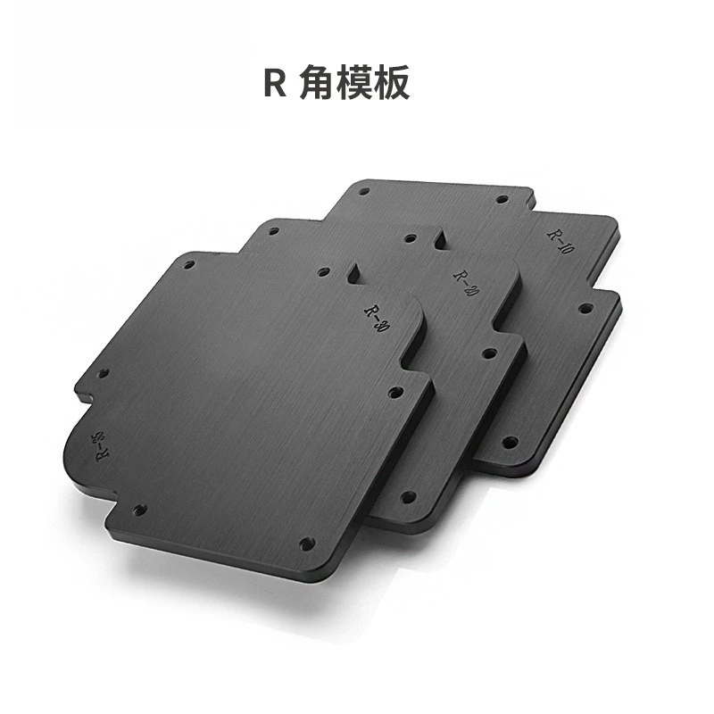 

Engraving machine, trimming machine R corner, rounded corner, flip-chip, template, woodworking