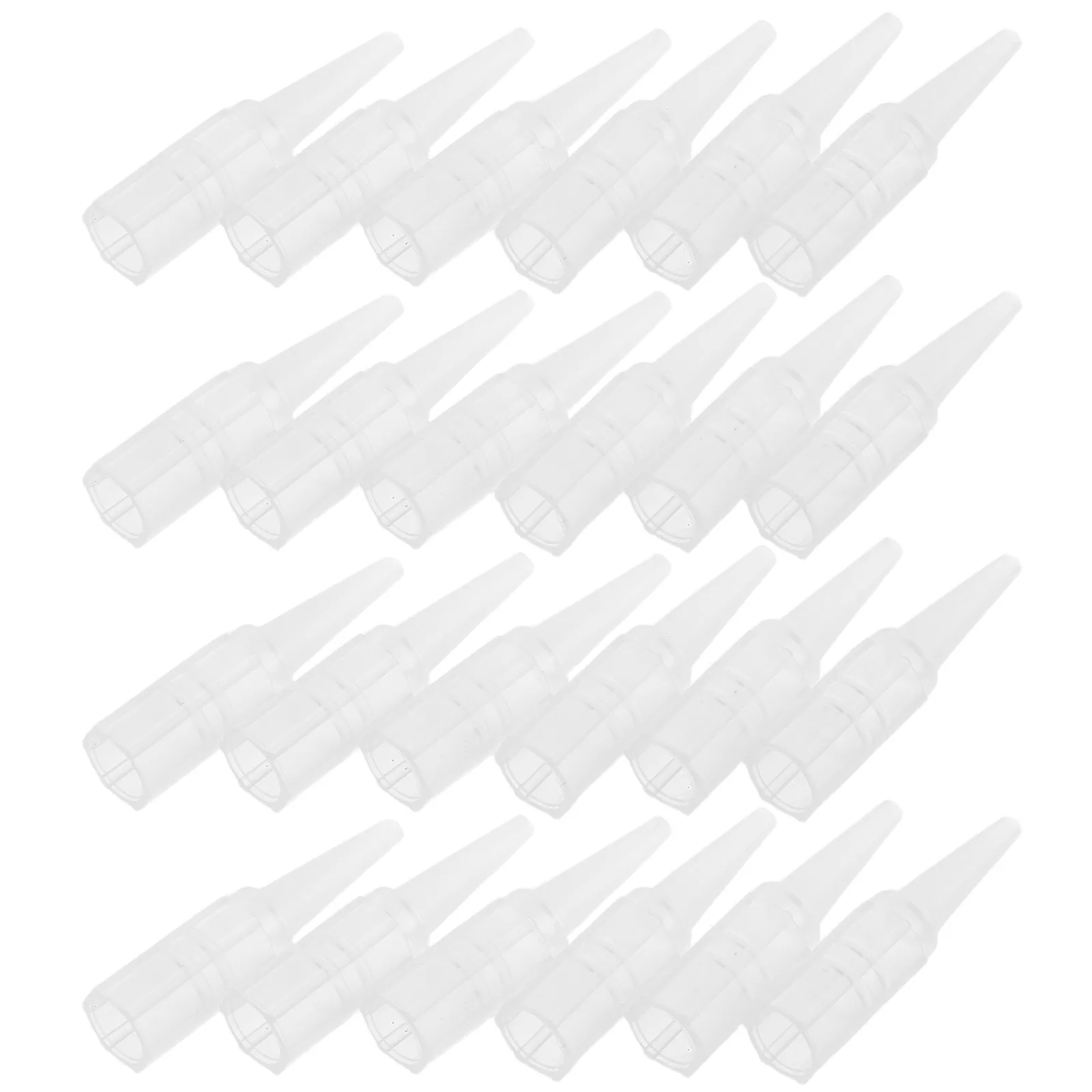 500 قطعة من أغطية إبرة بلاستيكية شفافة، أغطية خرطوشة وشم الحواجب الدقيقة، تصميم مضاد للتسرب للفنانين المحترفين