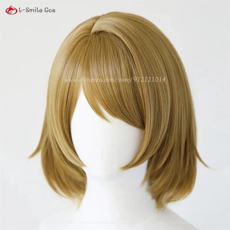 

aaa12 3Anime Hanayo Koizumi Cosplay Simulated Scalp Styled Short Wigs Heat Resistant Synthetic Hair Halloween + Wig Cap