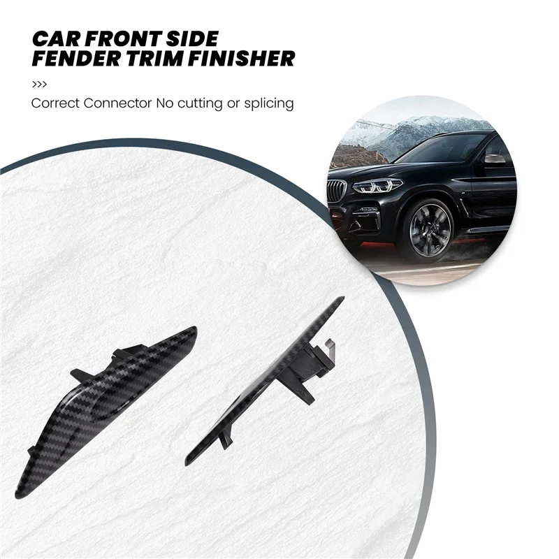 

Высококачественная отделка переднего бокового крыла автомобиля из углеродного волокна 51117338569 51117338570 для BMW X3 F25 2011-2018 X4 F26 2014-2021