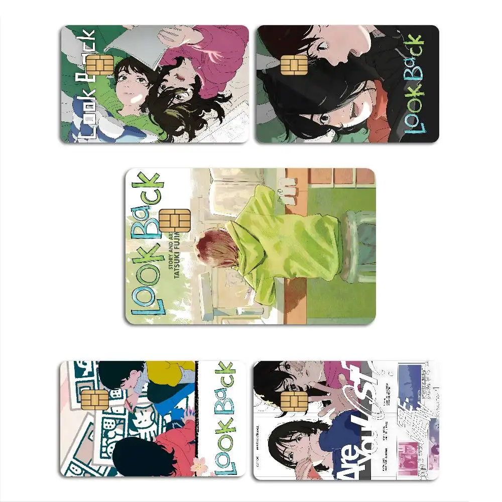 Anime Look Back Anime Cartoon Sticker Film Skin for Credit Card Debit Bank Bus Card