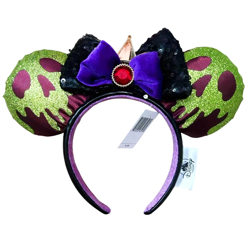 Disney Mickey Mouse Headband Princess Snow White Skeletal Poison Apple Ear  Headbands for Girls Women Cosplay Hair Accessories