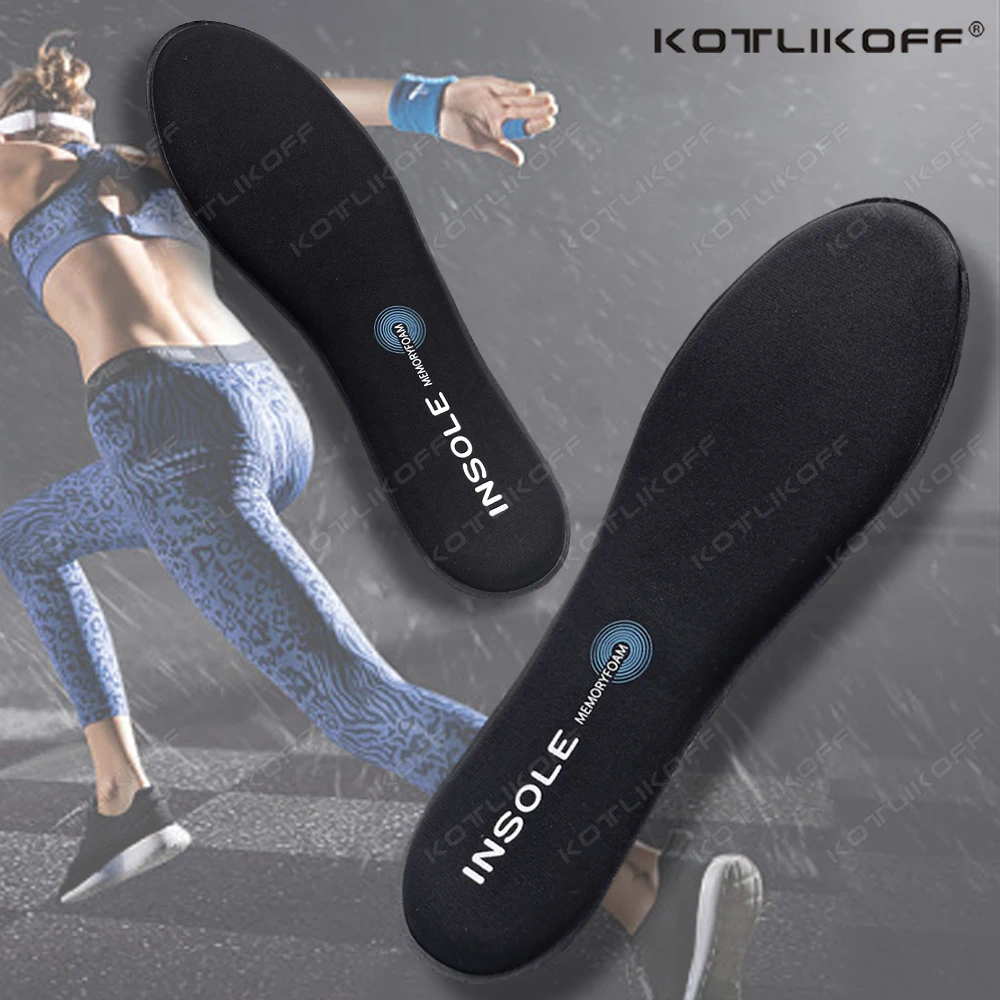 KOTLIKOFF Memory Foam Insoles For Shoes Sole Anti-Shock Deodorant Breathable Cushion Running Insoles For Feet Man Women Insoles
