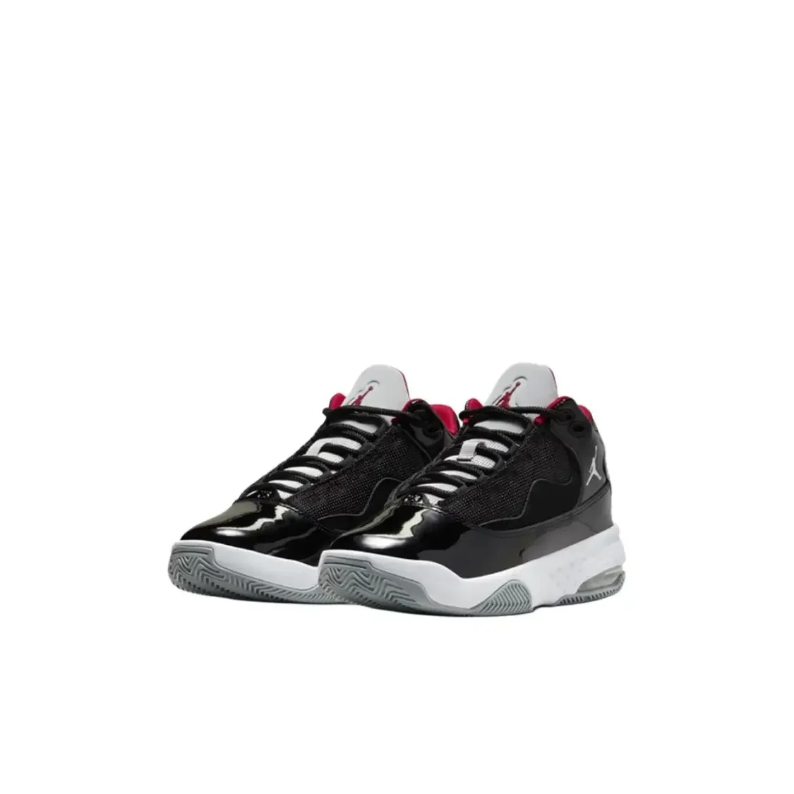 JordanMax Aura 2 Comfortable and Versatile GS Medium Top Basketball Shoes Black Men's and Women's Same CN8094-006
