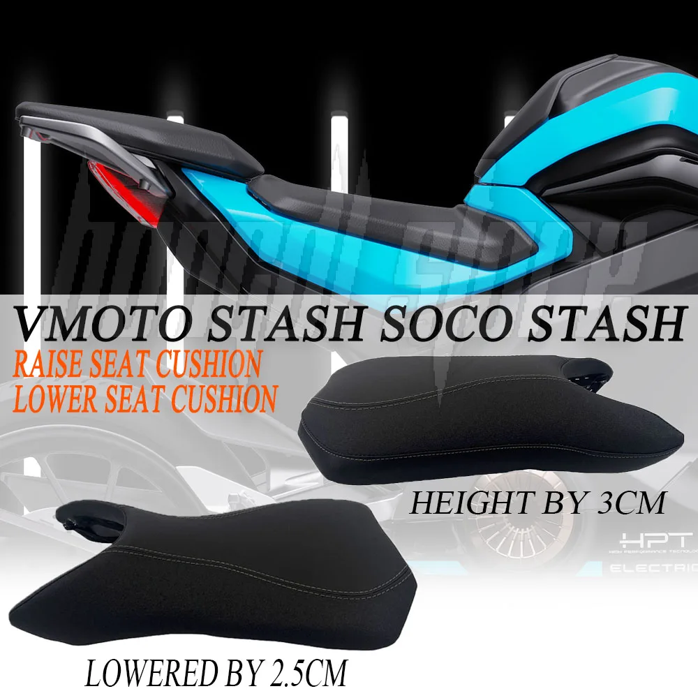 New For VMoto STASH SOCO STASH Comfort Ride Height Reduction Accessories 25mm Motorcycle Seat Lowering Pad Raise Seat Cushion