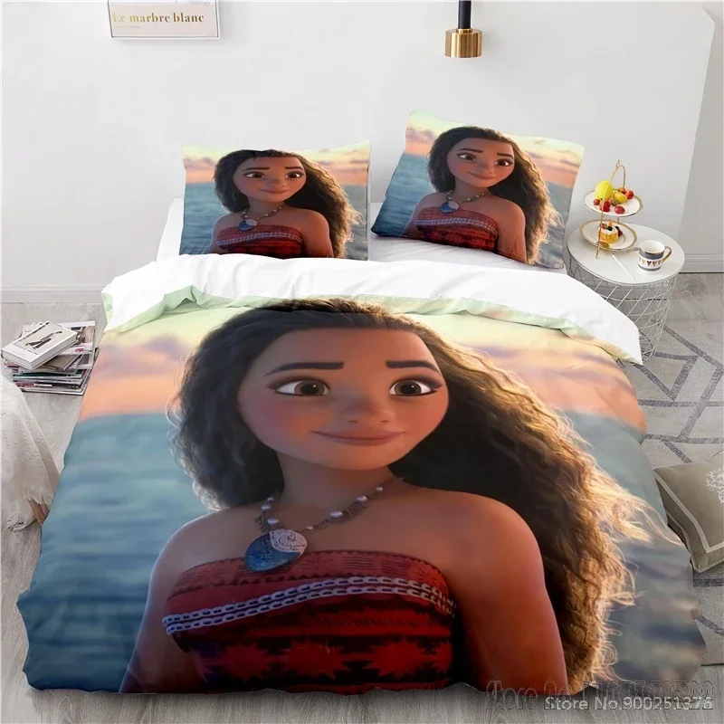 3D Printed Moana  Cartoon Duvet Cover Set HD Comforter Cover for Kids Bedding Sets Bedclothes Bedroom Decor