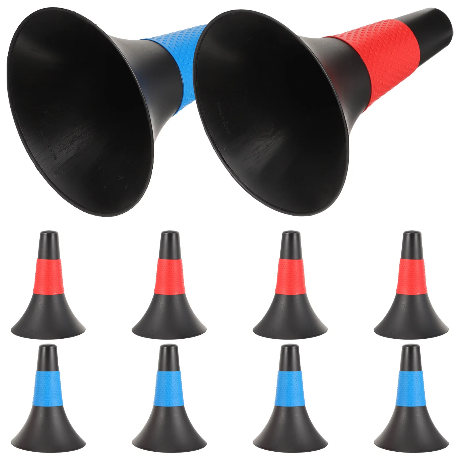 

10pcs Cone Plastic Soccer Horns Training Equipment Youth Football Gear Agility Training Cones Soccer Practice Tools Football