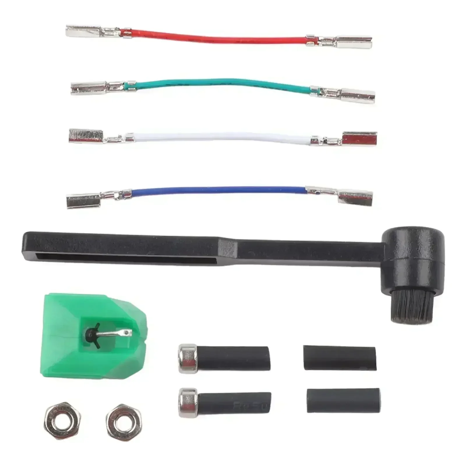 

1 комплект, зеленый AT-VMN95E, сменная игла, железный треугольный сменный стилус AT-LP120X, проигрыватель пластинок, проигрыватель проигрывателей + щетка для стилуса