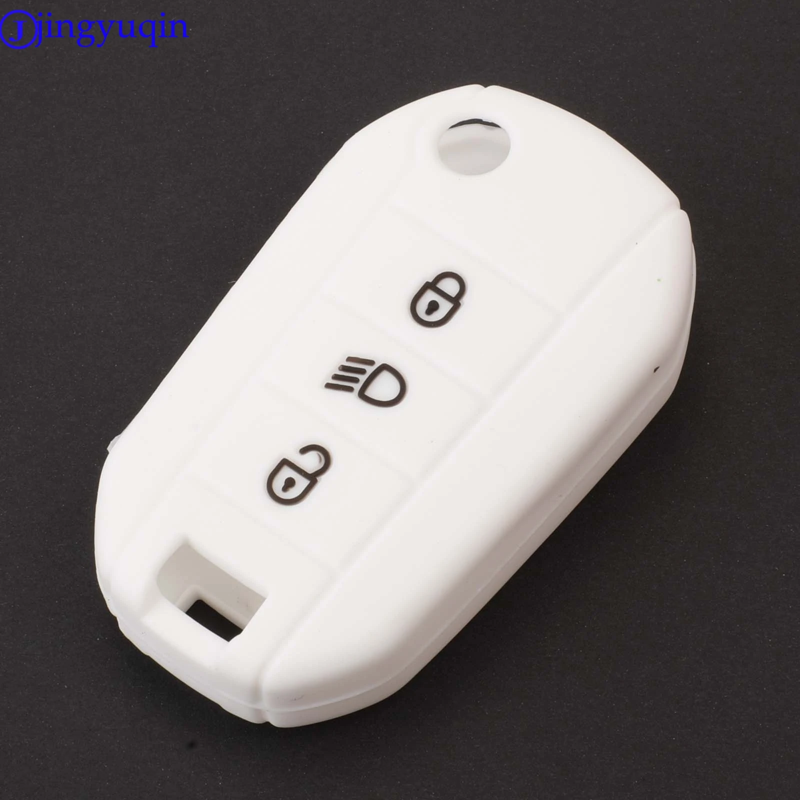 jingyuqin 3 Buttons Remote Car Key Silicone Cover Case Fob for Peugeot 3008 208 308 508 408 2008 Protector Rubber Styling