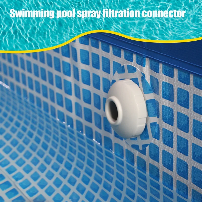 ABJA-Swimming Pool Hose Connector Adapter Swimming Pool Inlet Nozzle Swimming Pool Spray Filtration Connector