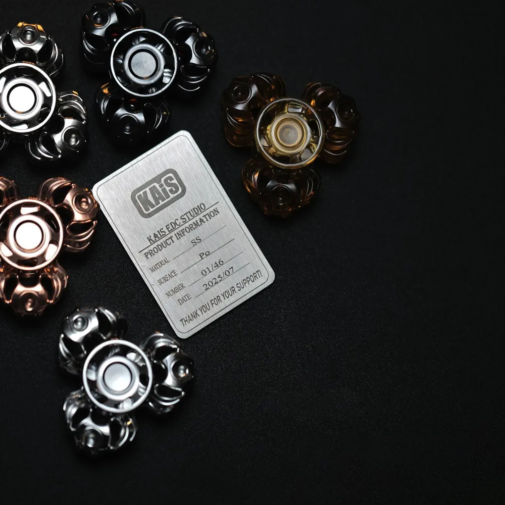 KAiS EDC flamme rouge trois lames Fidget Spinner Fidget jouets pour adultes soulagement de l'anxiété Gadgets Fidgeting Spinners conceptions originales