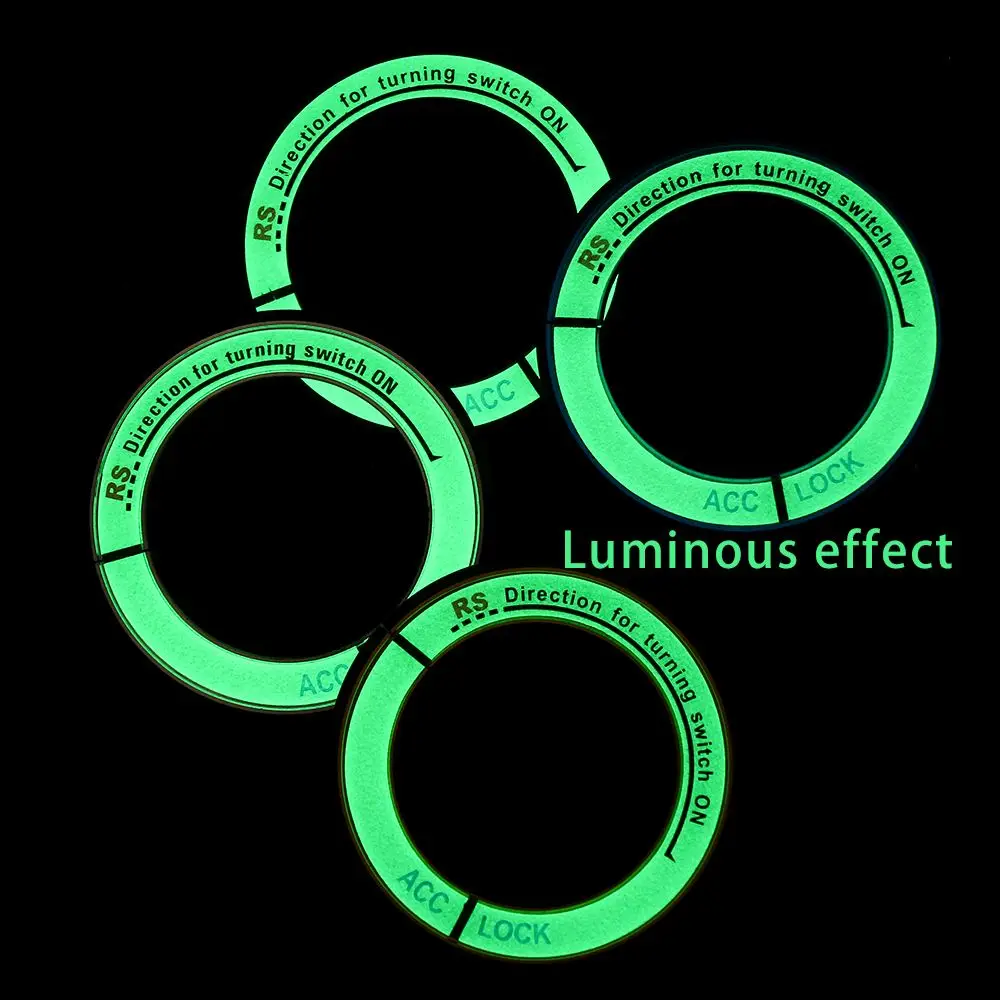 Practical Alloy  Circle Stickers Auto Car Ignition Switch Cover Luminous  For TOYOTA COROLLA LEVIN