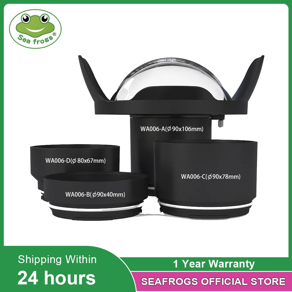 Seafrogs 8 inch Dry Dome Port for Meikon SeaFrogs Housings 40M 130FT Underwater Camera Fisheye for for Sony A7 II Panasonic GH5