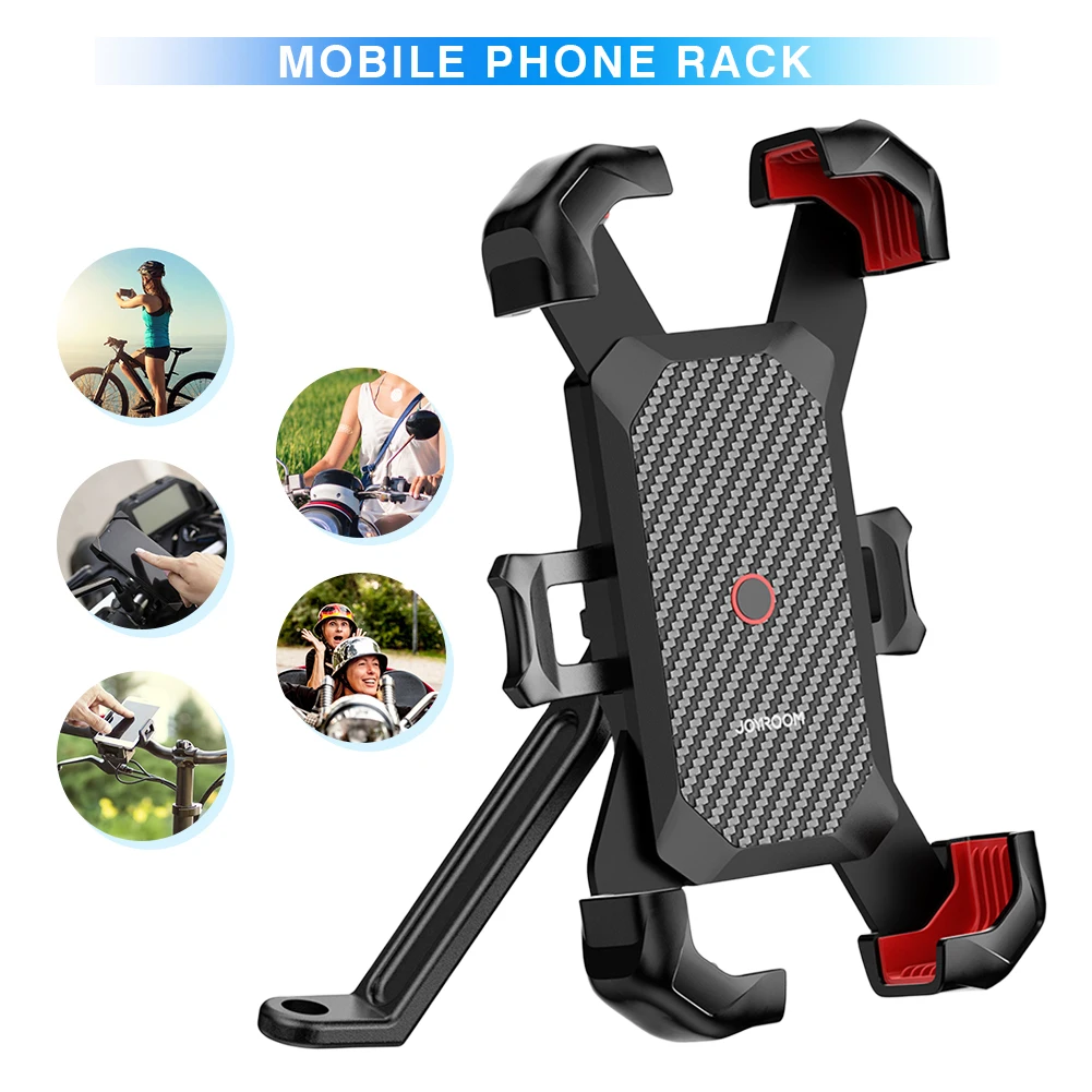 Motorcycle Navigation Mobile Phone Bracket Anti-slip Shockproof Mobile Phone Fixed Frame Adjustable Cycling Phone Stand GPS Clip