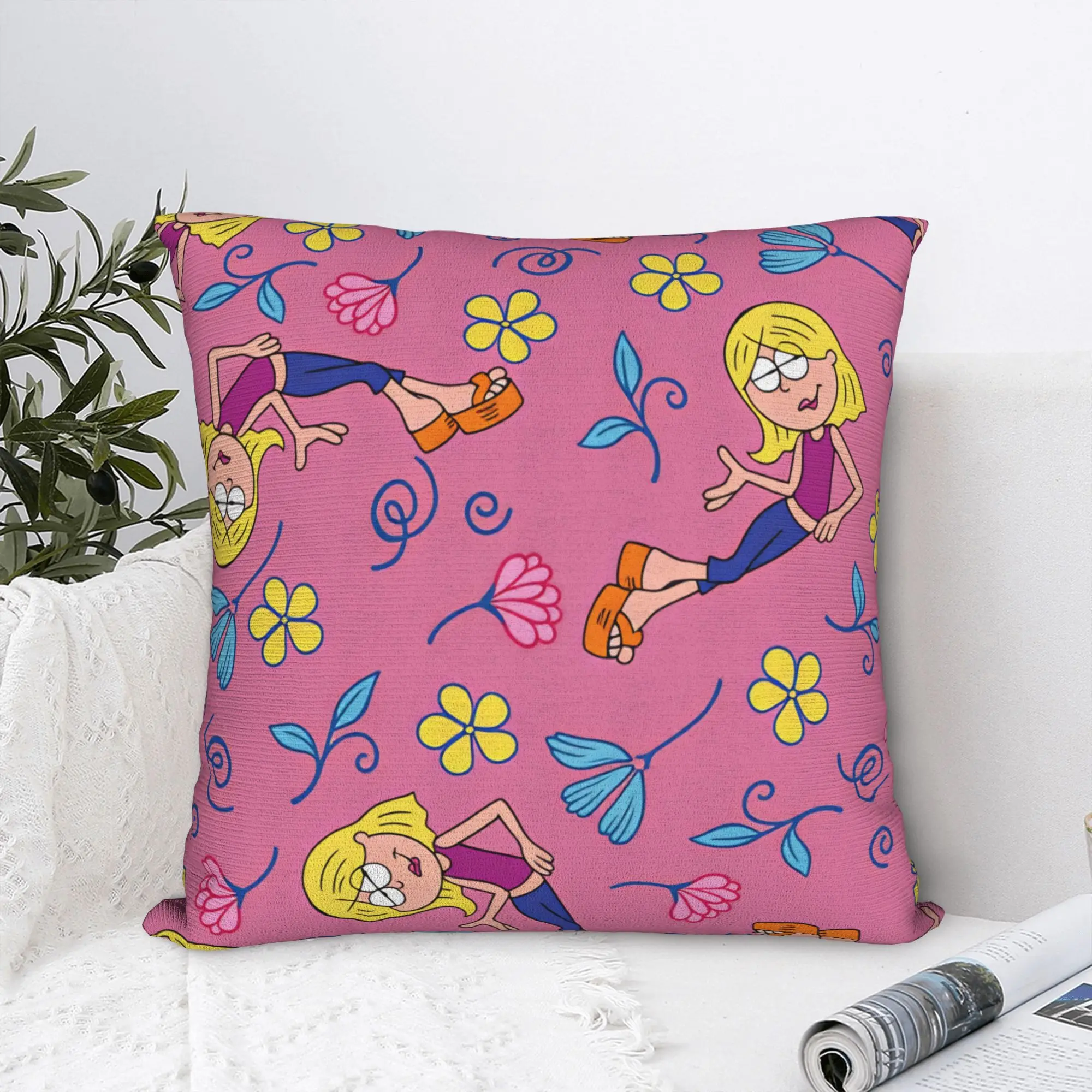 Hilary Duff Lizzie McGuire Pillowcases  Novelty Pillow Case For Sofa Couch Bed Living Room Graphic Pillow Cover