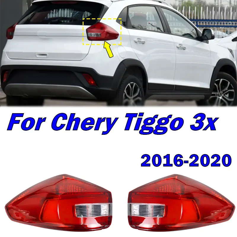 

Задний фонарь автомобиля в сборе для Chery Tiggo 3x 2016 2017 2018 2019 2020 Задний фонарь дальнего света Сигнальная лампа Предупреждающий стоп-сигнал