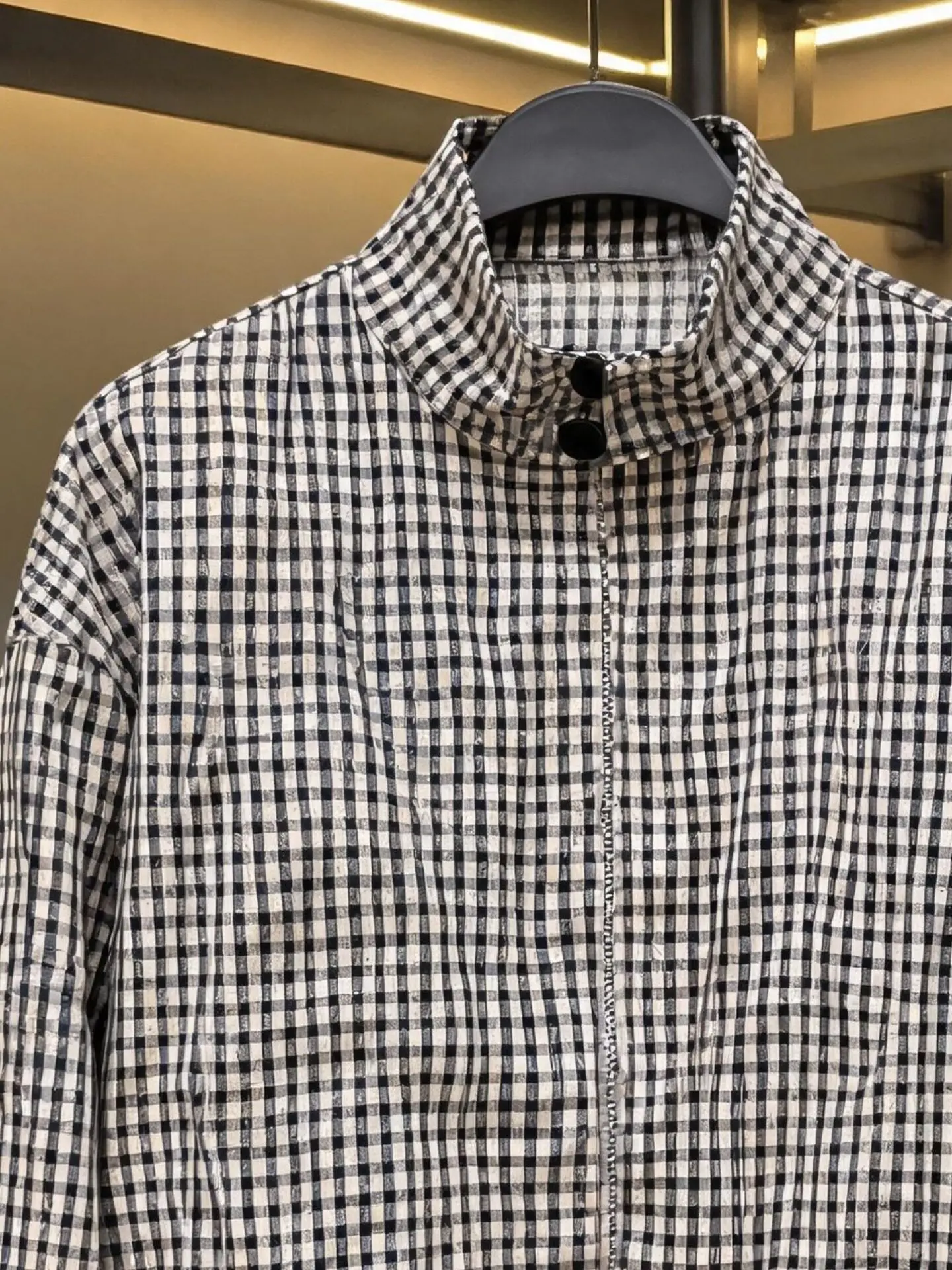 2026 autumn new men's clothing large size trendy brand men's lapel long-sleeved slim-fit retro printed shirt