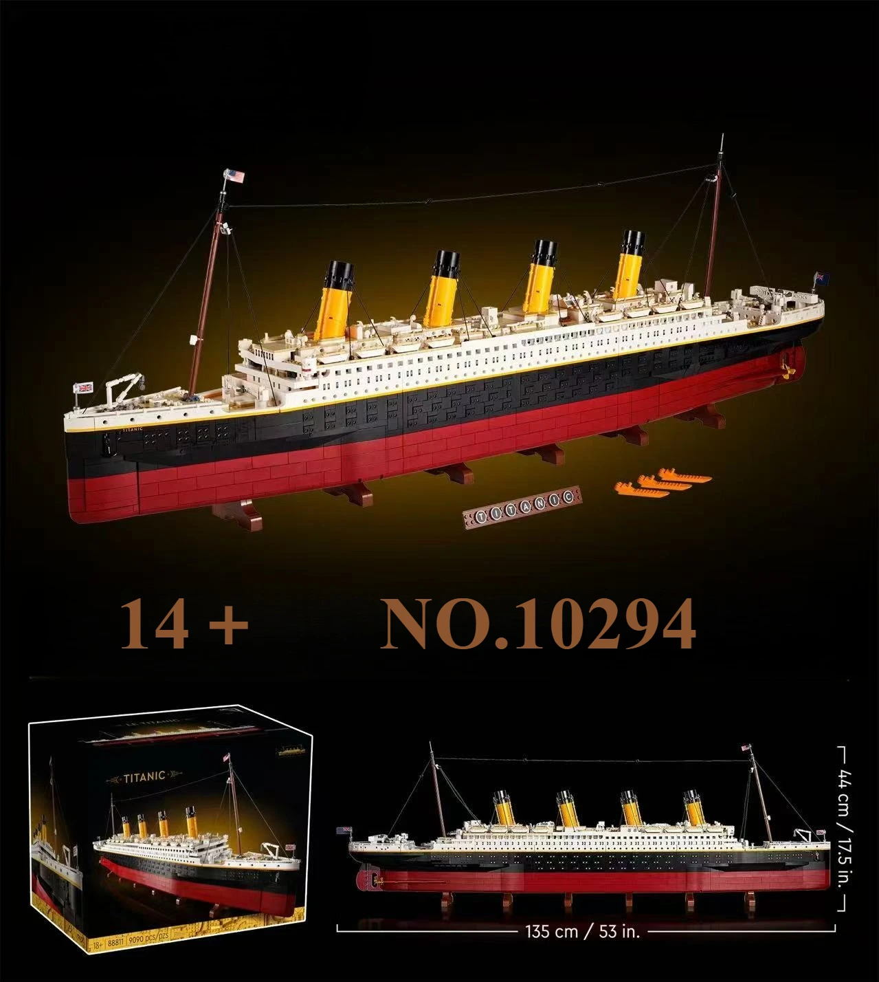 

Disney NEW 10294 Home Accessories 99023 pcs Large Cruise Ship Accessories Children's Birthday Christmas Gifts Desktop ornament