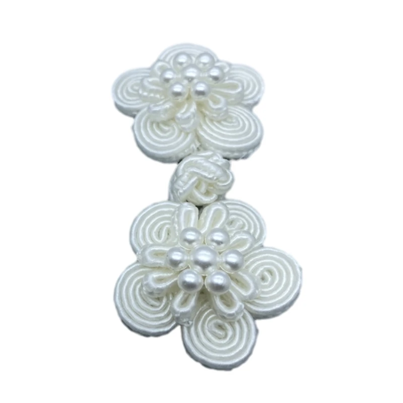 Sewing Pearl Closure Button Chinese Knot  Buckle Buttons for TangSuit Dance National Dress Cheongsam Cloak Ornament