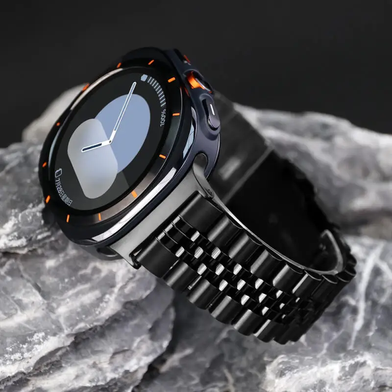 Edelstahlgürtel für Samsung Galaxy Watch Ultra 2022, Metallarmband für Galaxy Watch 8 7 Ultra 47 mm Ultra 2 Correa-Armband