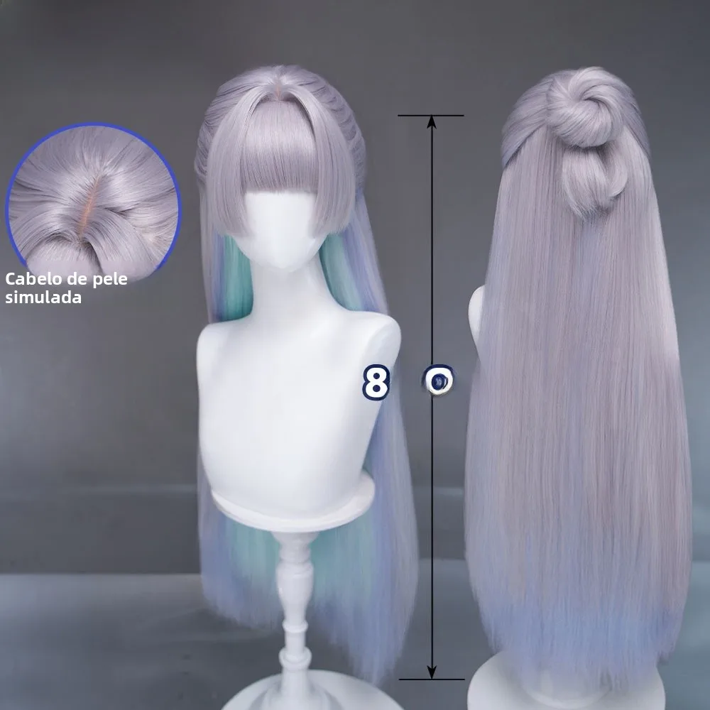 dokidoki-ニッケ勝利の女神ナウスタ-コスプレウィッグ-80cmt-カラーヘアキャップアニメキャラクターアクセサリー在庫あり
