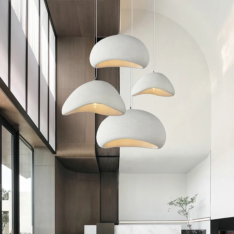 

Modern Simple Living Room Bedroom Chandelier Home Decor Kitchen Island Hanging Lights Dining Room White Round Lighting Fixtures