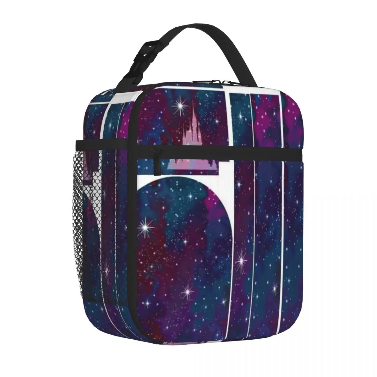 Bestselling Magic Castle Silhouette Space Foldable Design School Lunch Bag Long Drive Cooler Tote