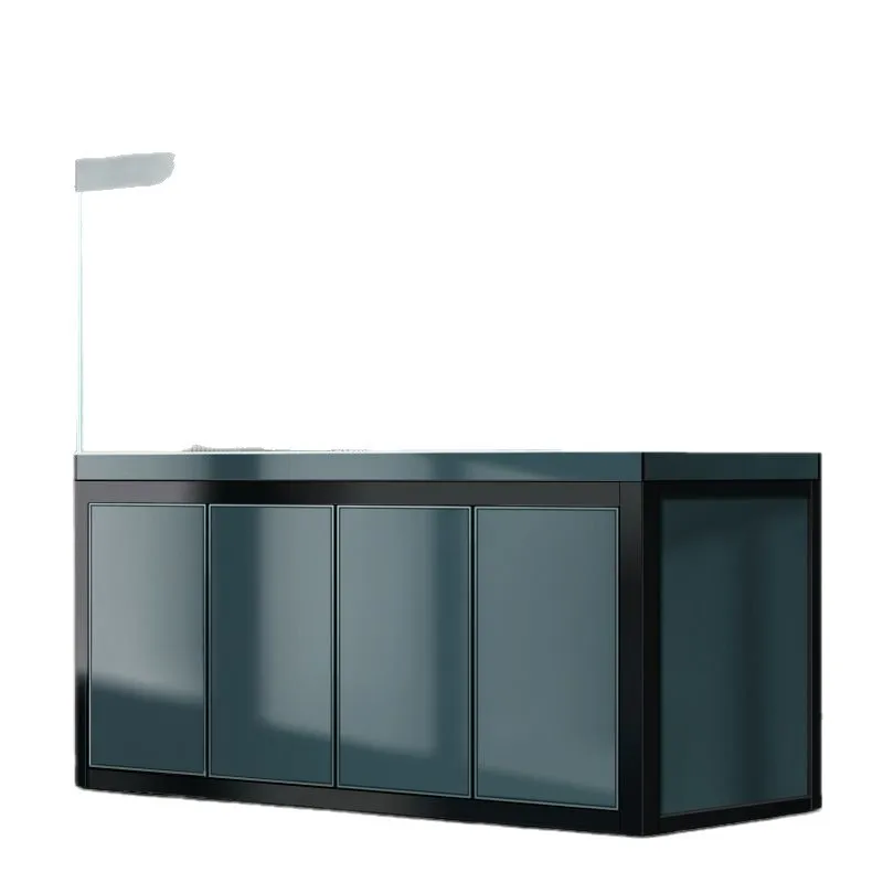 High-End Large Glass Aquarium, Living Room Ultra-White Filter Fish Tank, Self-Cleaning Eco System, No Water Change, For Arowana