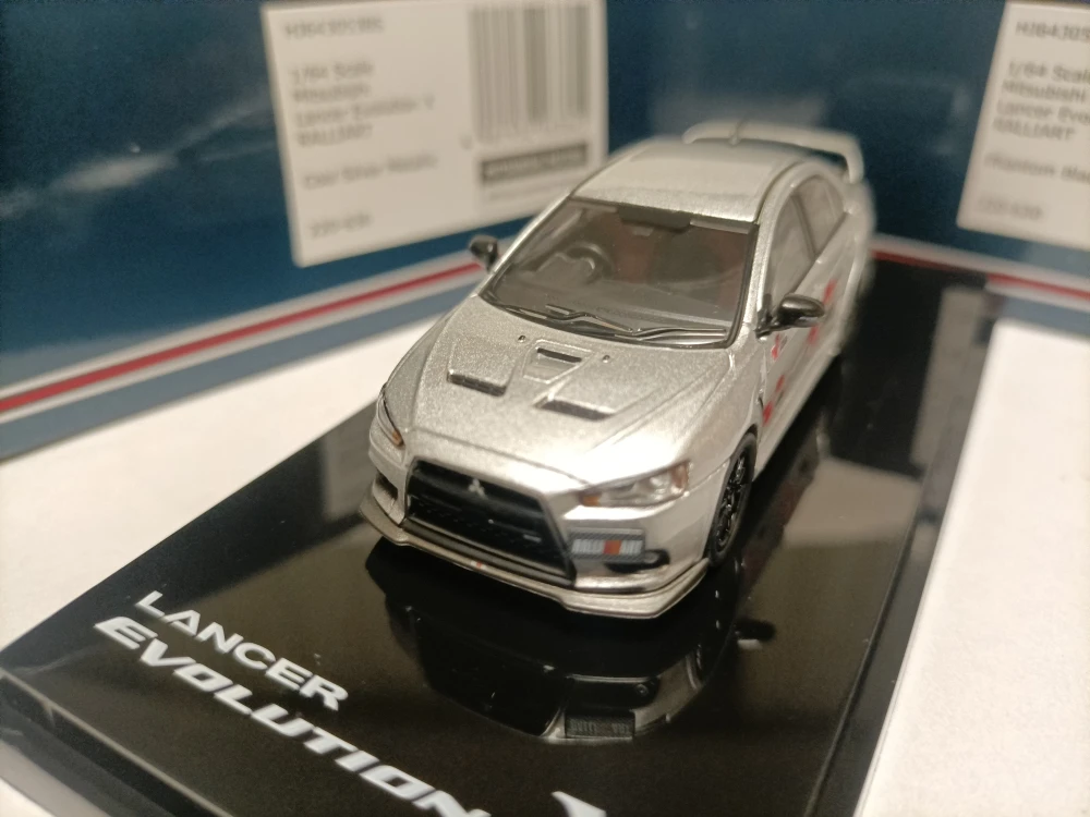 ホビー-日本の改造されたスポーツカーモデル、lancer evo xラリーエディション、1:64、三菱小型車シンプラ10世代