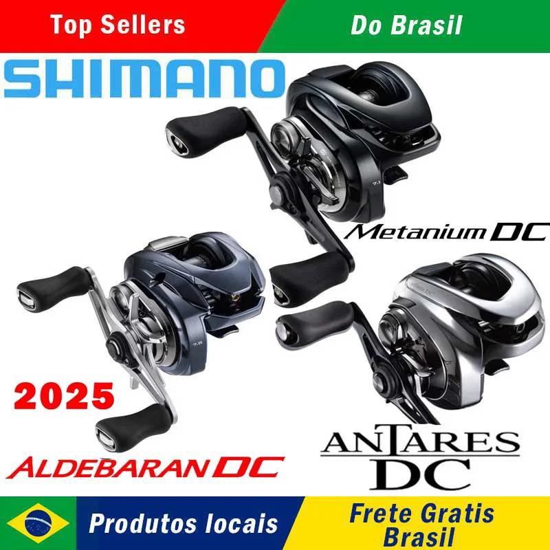 Shimano 2025 aldearan dc/2024 metanium dc/2021 antare dc carretel de pesca baitcaster carretel de pesca de arremesso feito no japão