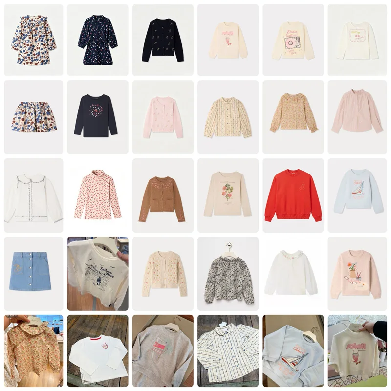 Pre-sale 2026 Bp Autumn Winter Dress for Girls Baby Boys Cotton Shirtd Knitted Cardigan Girls Skirts Sweatshirts Kids Clothes