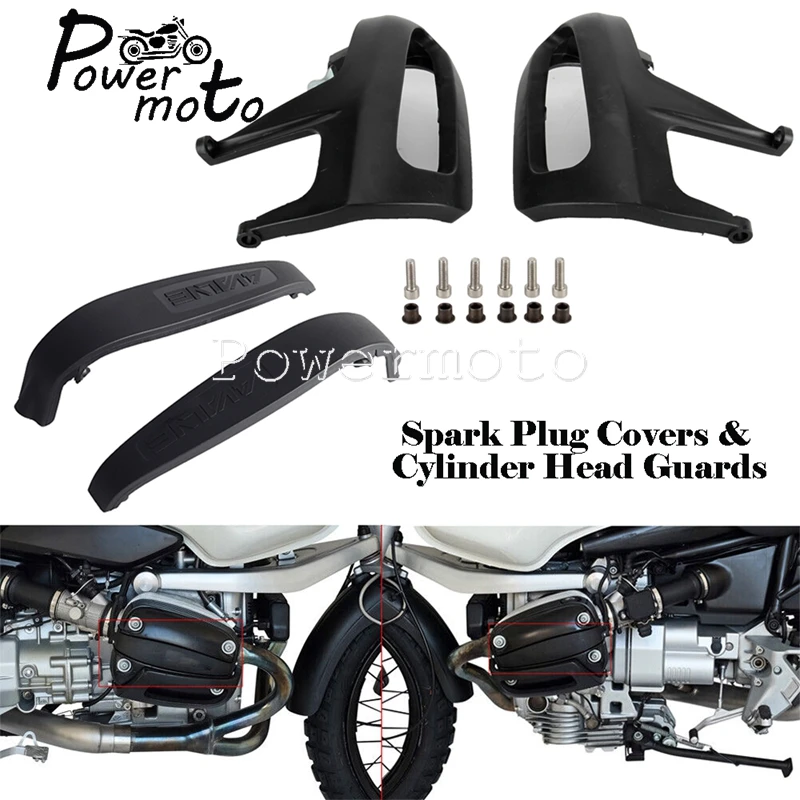 For BMW 1100GS R1100S R1100R R1150 R850 R RR RT SS GS 1993-2006 Motorcyle Crash Cylinder Head Guards Spark Ignition Cover Kit