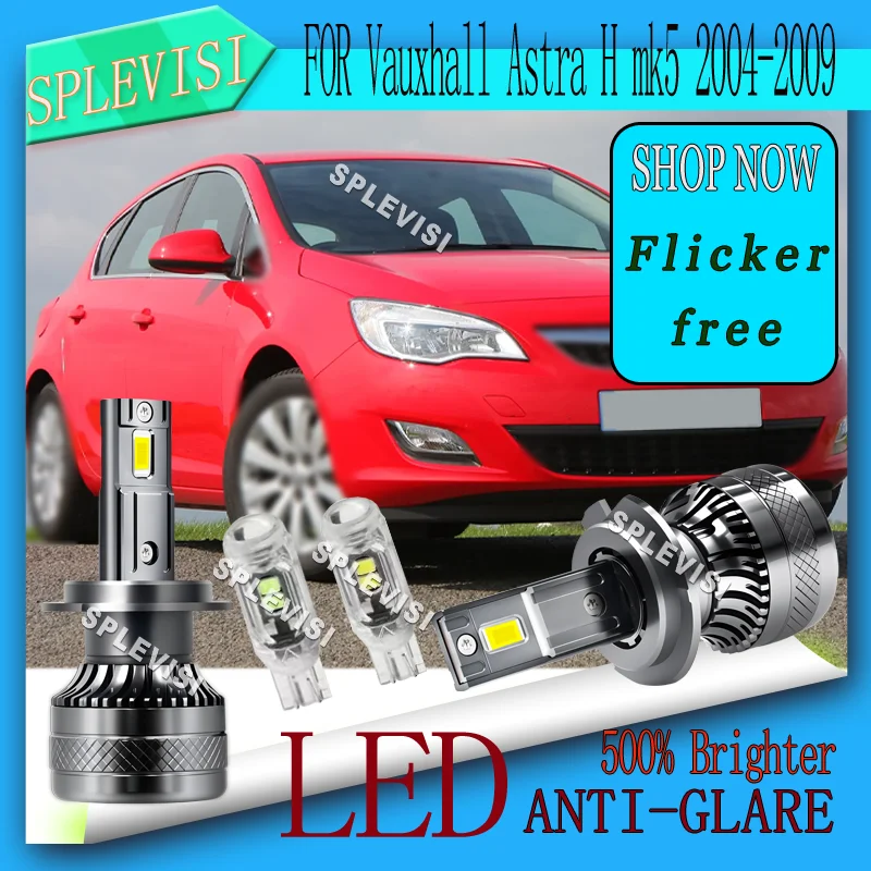 

Night Safety Enhanced 2pcs Error Free Flicker-Free Durable Low Beam Bulbs For Vauxhall Astra H mk5 2004 2005 2006 2007 2008 2009