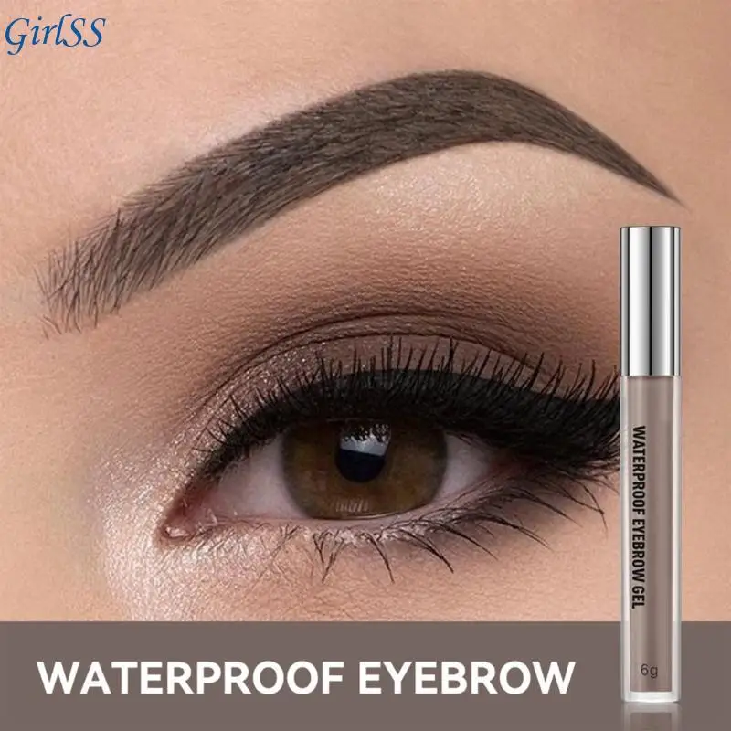 Szybkoschnący żel do brwi Wodoodporny żel do brwi z podwójną główką, łatwy do kolorowania dla kobiet i dziewcząt T4MB