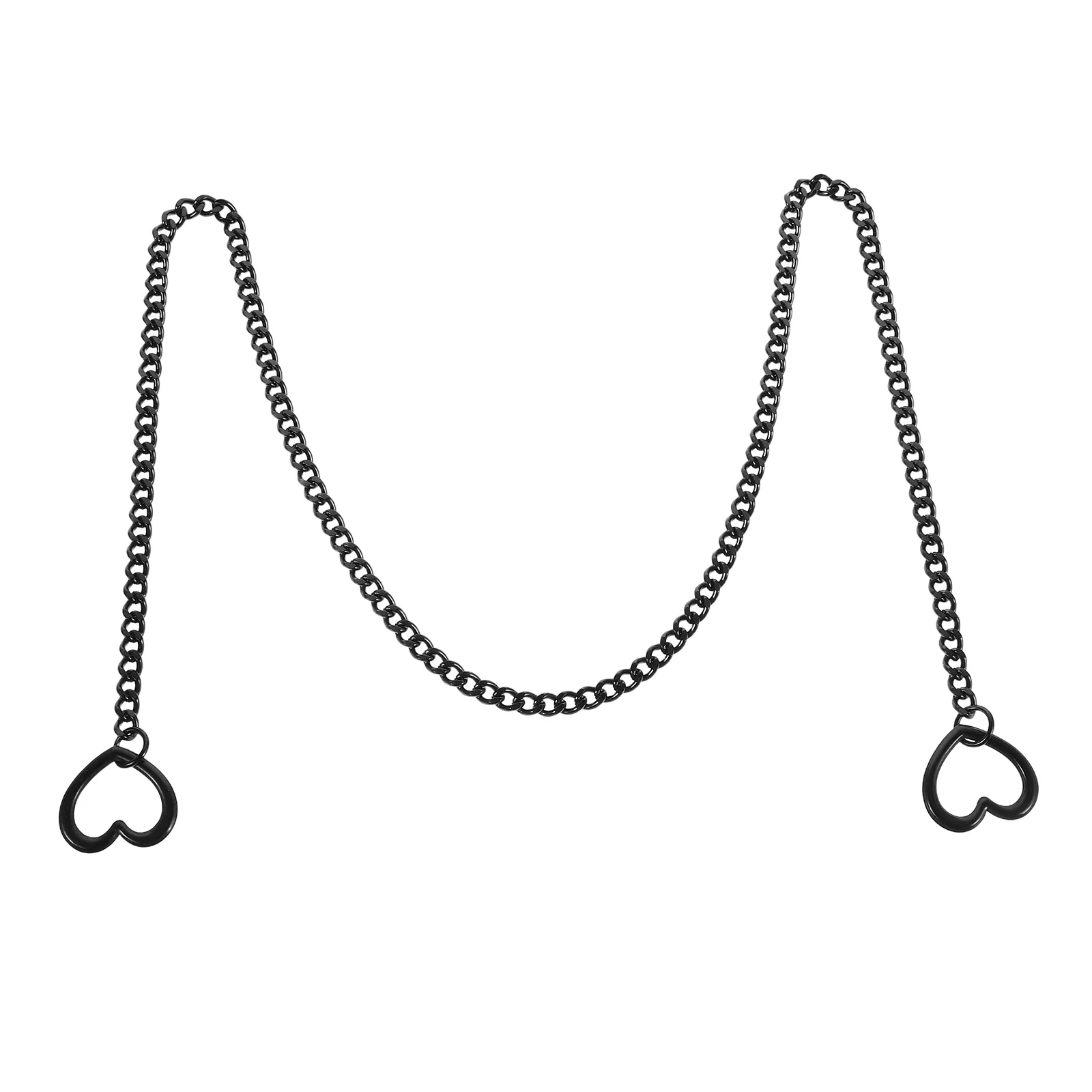 

Heart Lasso Y-Shaped Stainless Steel Necklace 26Mm Chunky Vintage Chain Punk Gothic Collar Choker Jewelry for Women Girls