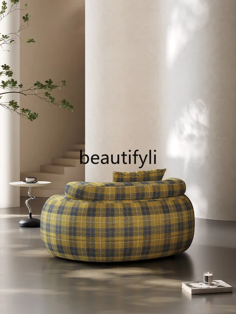 كرسي أريكة فردي فاخر خفيف إيطالي، كرسي ترفيهي بسيط، شرفة منزلية، أريكة غرفة المعيشة