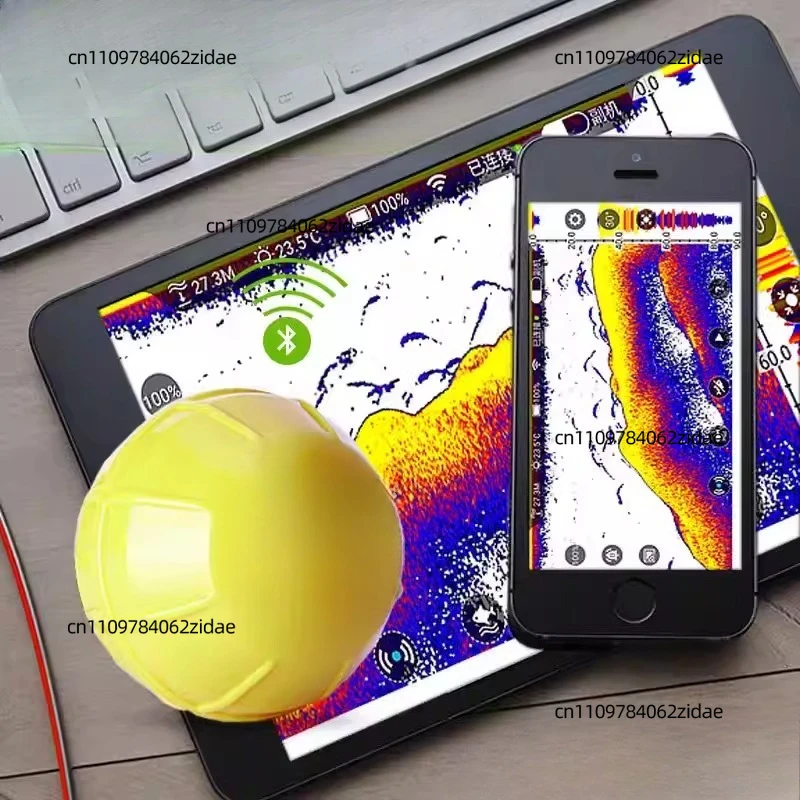 For Fish Finder Wireless Sonar Mobile Version Sonar Raft Fishing Ice Fishing High-definition Visual Fishing
