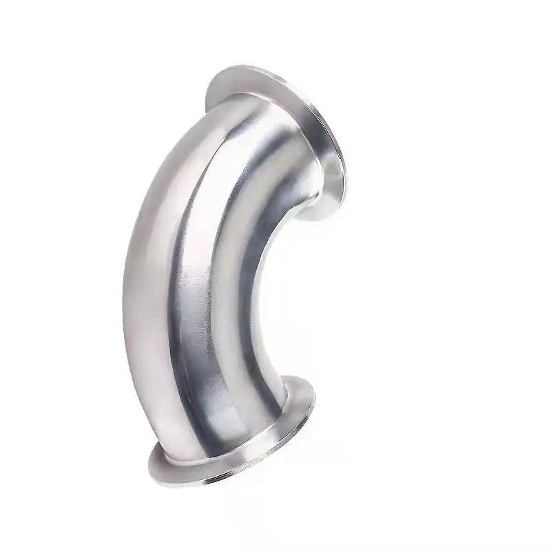 

3/4" 1” 2” 3“ 4" 19mm-102mm Pipe OD Sanitary Tri Clamp Feerule OD 90 Degree Elbow Pipe Fitting Stainless Steel 304 Homebrew