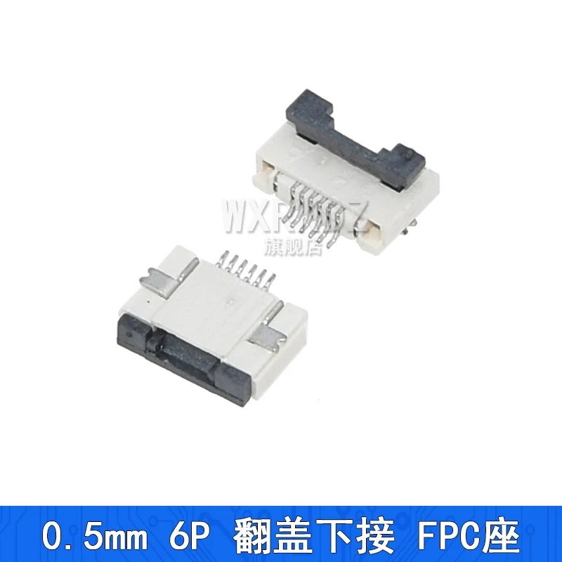 10PCS FFC FPC Connector Flat Cable Socket 0.5MM Adapter 4/5/6/7/8/9/10/12/14/16/18-40P 45/50/54/60/64Pin Down Flip Type Plug Kit