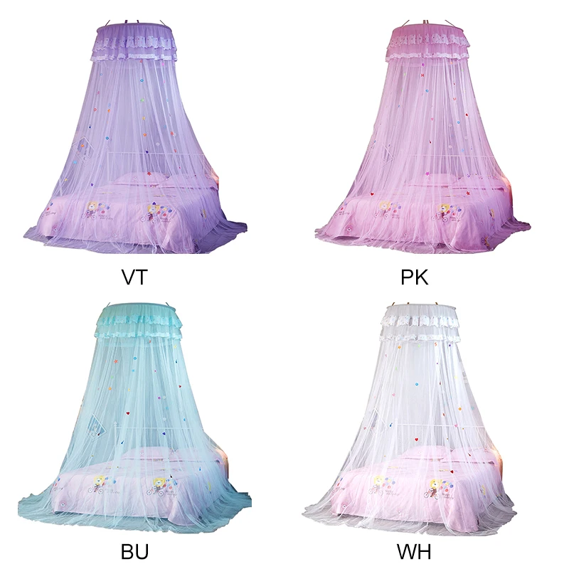 Dome Hanging Mosquito Net Encryption Heightened Ceiling Lace Lace Princess Dome Court Floor Mosquito Net Cartoon Models