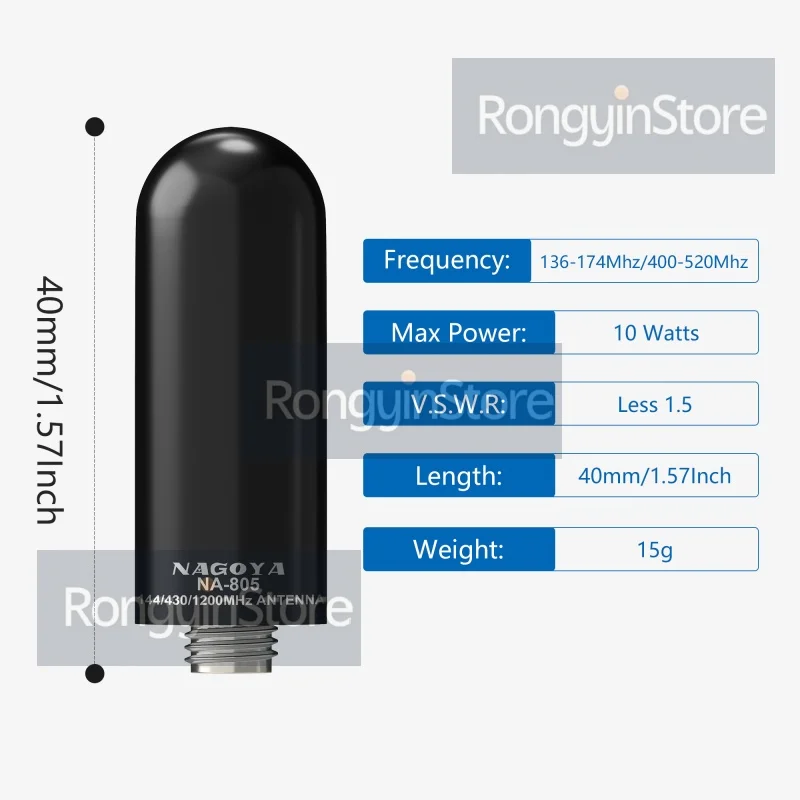 NA-805 antenne talkie-walkie VHF/UHF UV-5R MINI antenne 4CM SMA-femelle pour Kenwood Quansheng Baofeng accessoire de remplacement Radio