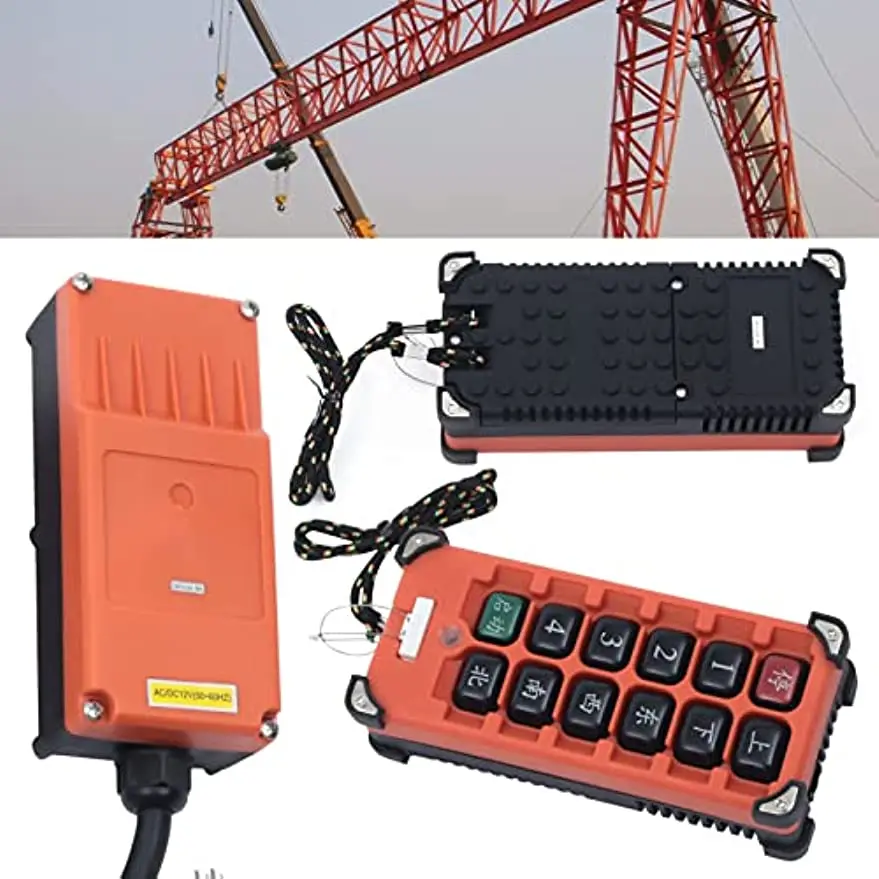 12V Crane Remote Controller Wireless Transmitter Receiver Tool Silicone Button