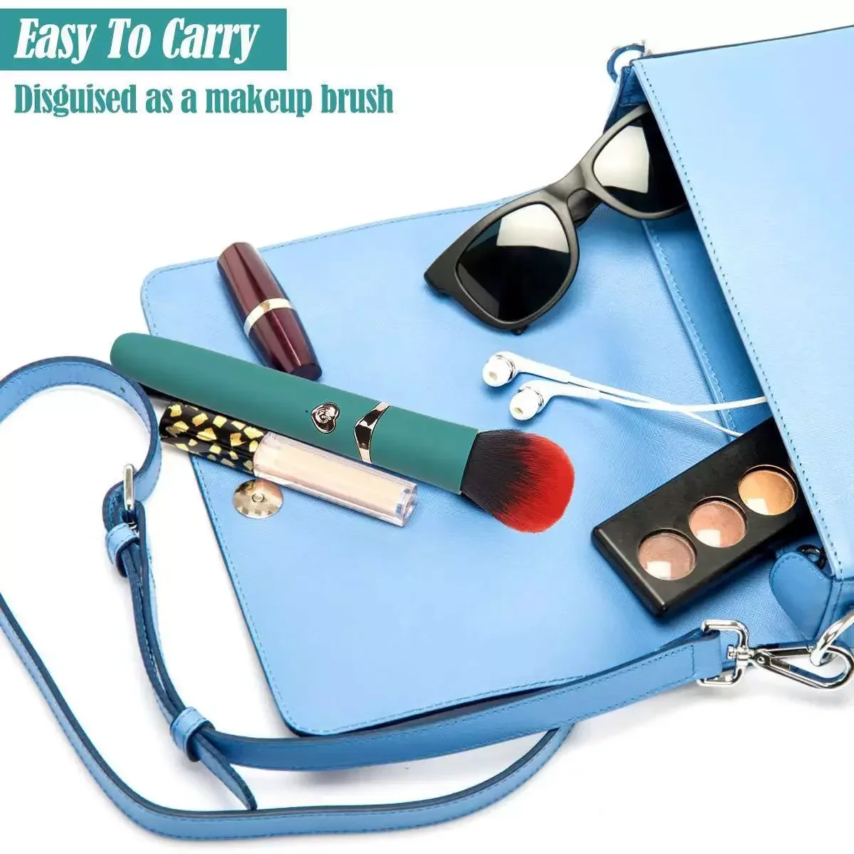 2in1 رصاصة هزاز فرشاة للمكياج فرشاة كريم أساس كهربائية متعددة الوظائف لينة رقيق المحمولة قابلة للشحن التفاصيل ماكياج أداة