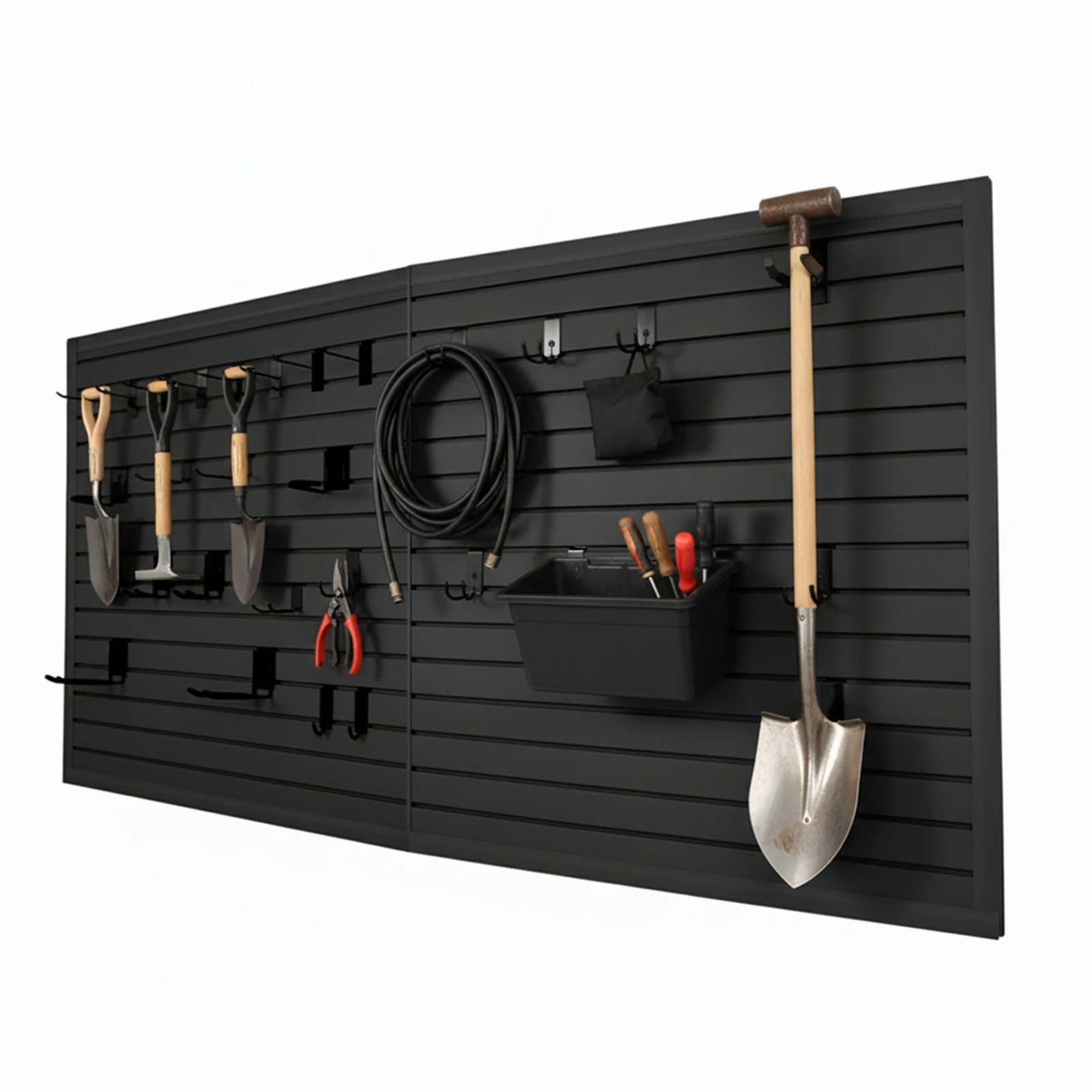 

Организация инструментов для колышек, настенные панели 4x8 футов, настенная стойка из ПВХ для перфорированной доски для хранения в гараже