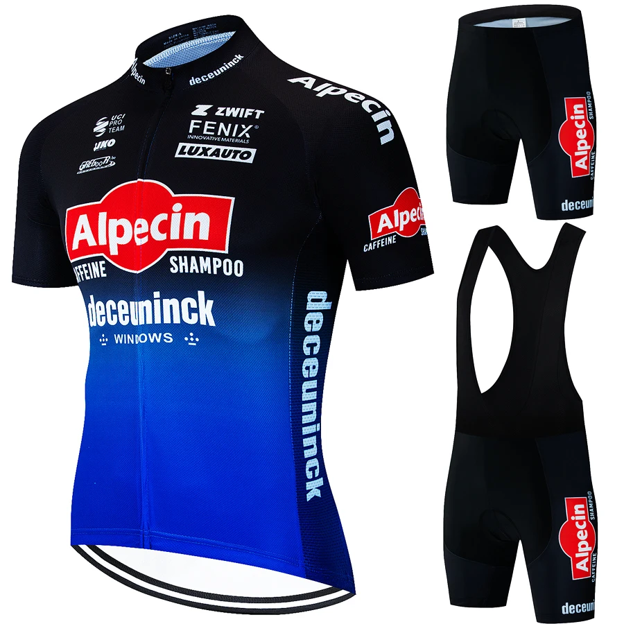 Alpecin Cycling Bib Tricuta Man Sports Clothing Men\'s Bike Uniform Pants Gel Outfit Road Jersey Mtb Male Kit Summer Clothes Suit